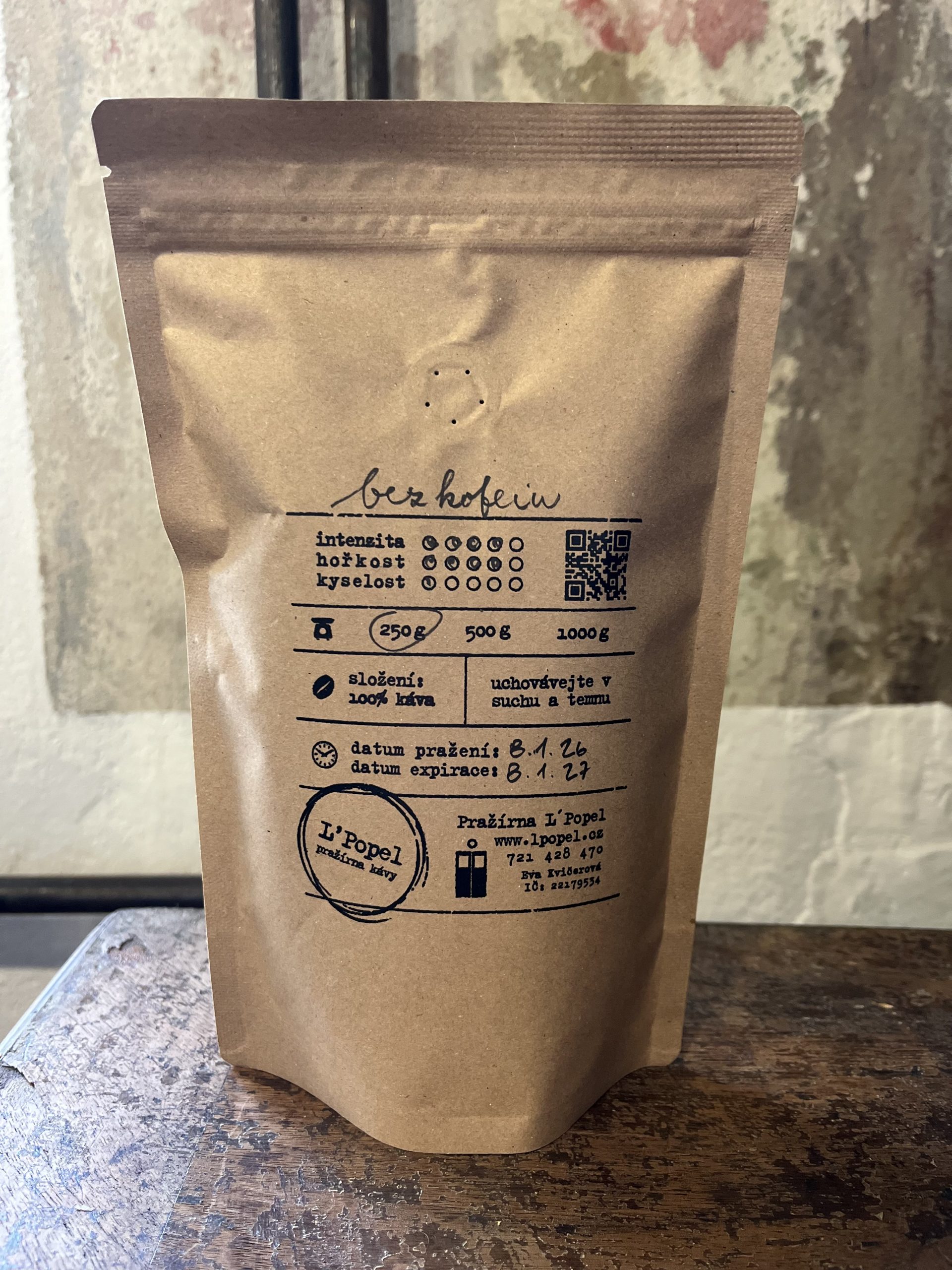 Pražená káva Kolumbia - bezkofejn