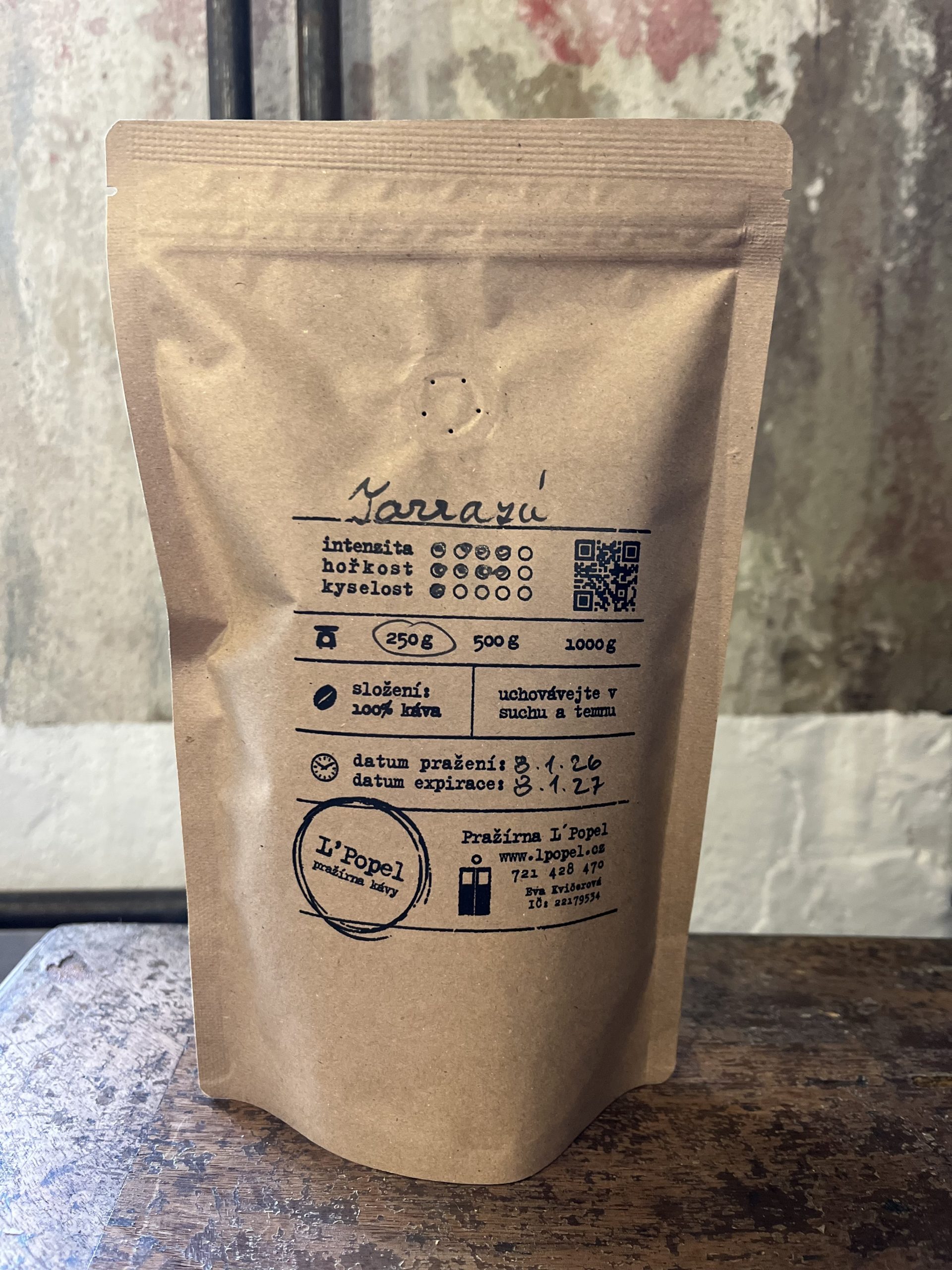 Pražená káva Kolumbia - bezkofejn